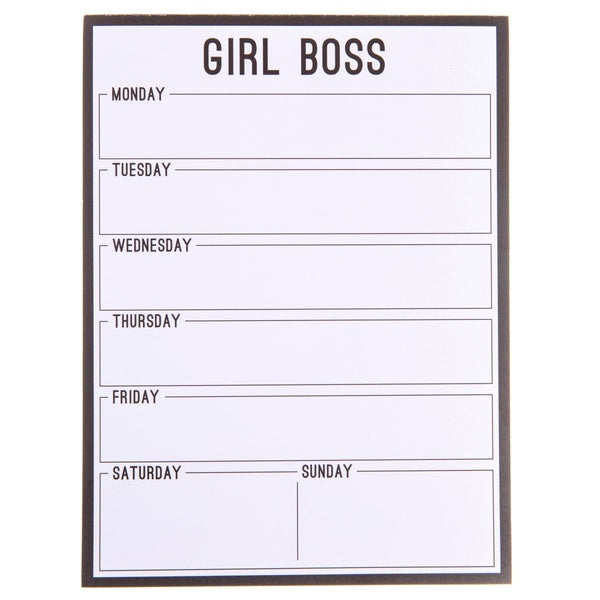 Girl Boss Large Notepad - Graphique de France