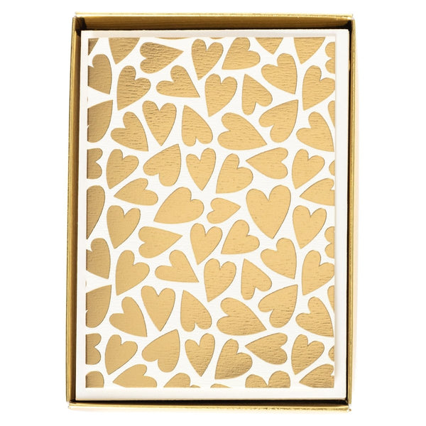 Gold Hearts Boxed Cards - Graphique de France