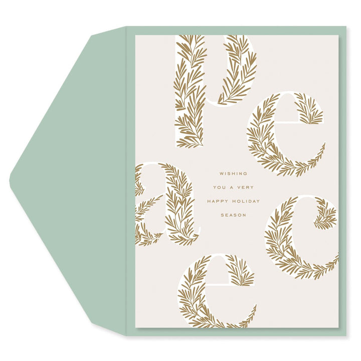 Gold Peace Holiday Card - Graphique de France