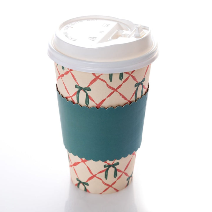 Green Bows Wrapped 12 To Go Travel Cups - Graphique de France