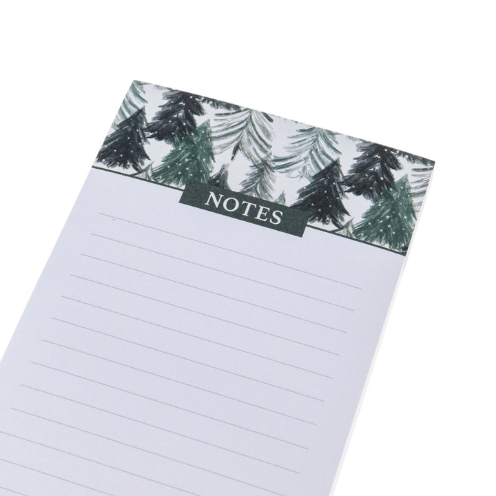 Green Tree Forest Holiday Magnetic Notepad - Graphique de France