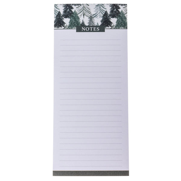 Green Tree Forest Holiday Magnetic Notepad - Graphique de France