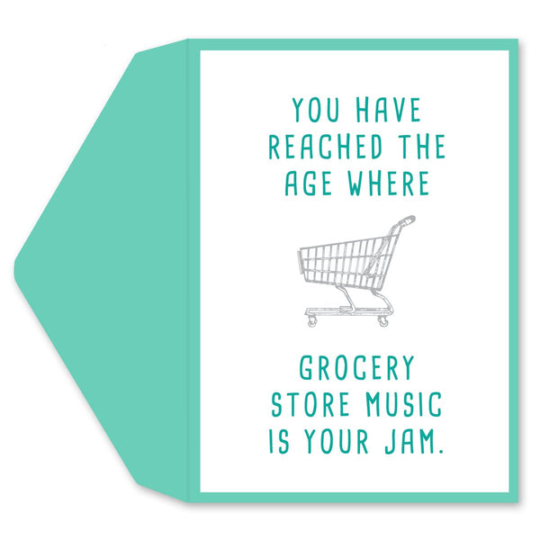 Grocery Store Music Greeting Card - Graphique de France