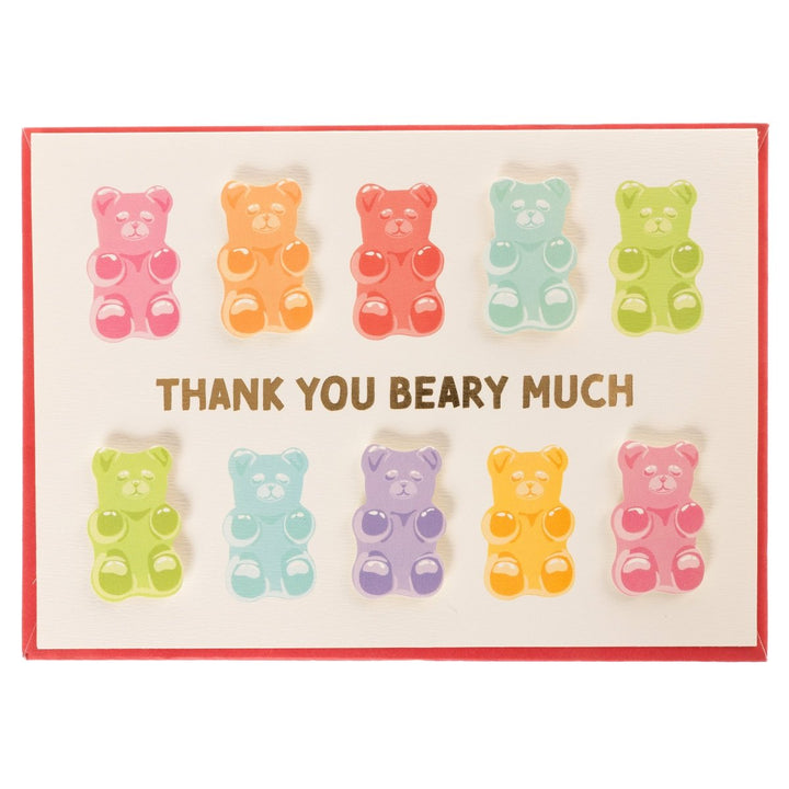 Gummy Bears Thank You Handmade Card - Graphique de France