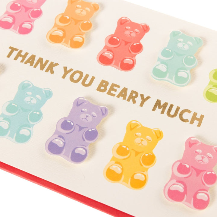 Gummy Bears Thank You Handmade Card - Graphique de France