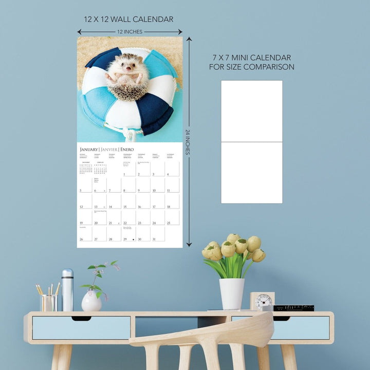 Happiest Hedgehogs 12 x 12 Wall Calendar - Graphique de France