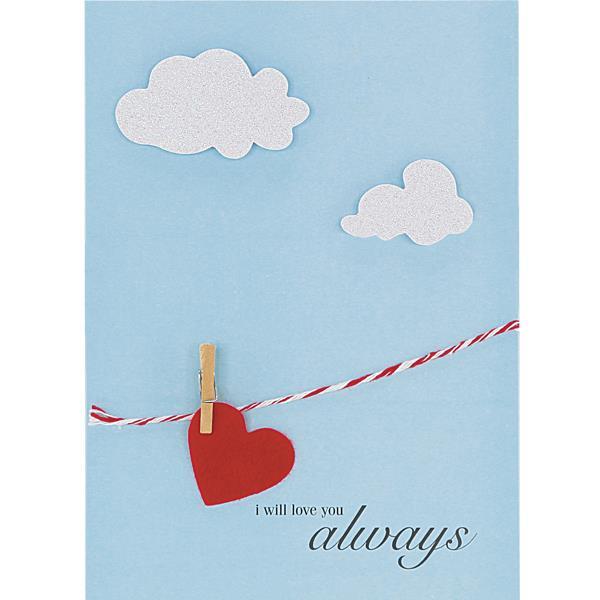 Heart on the Line Love Handmade Card - Graphique de France