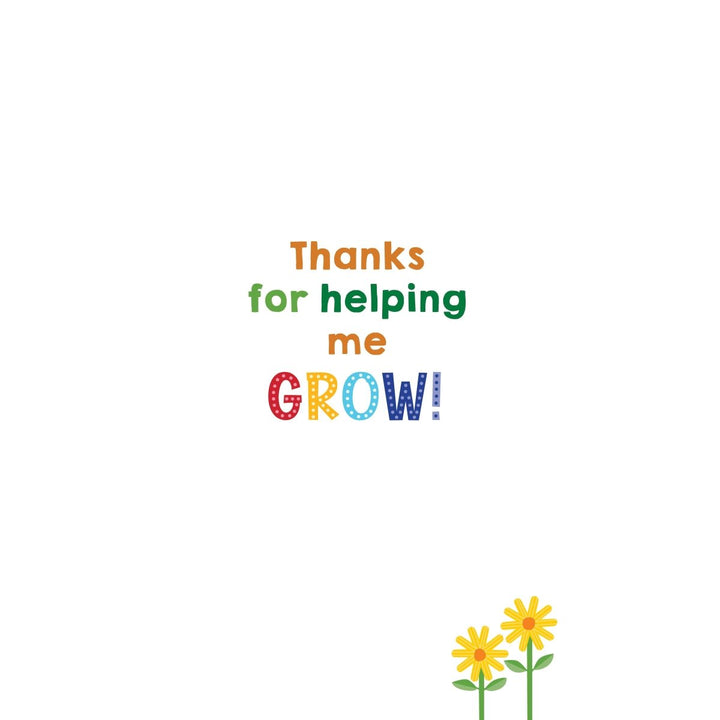 Help me Grow Teacher Handmade Card - Graphique de France