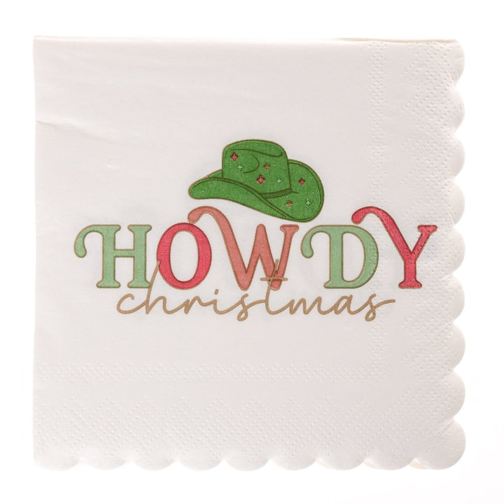 Howdy Christmas Holiday Cocktail Napkins - Graphique de France