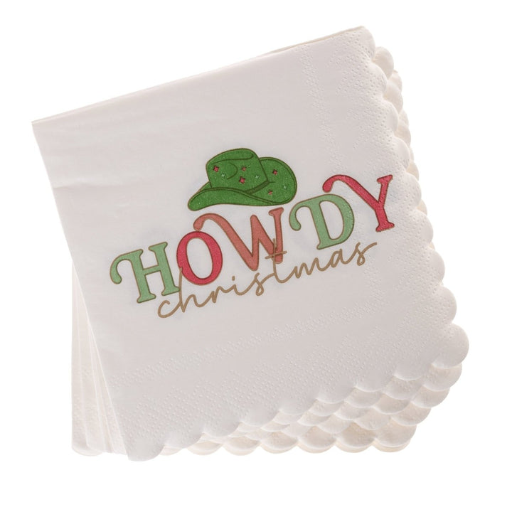 Howdy Christmas Holiday Cocktail Napkins - Graphique de France