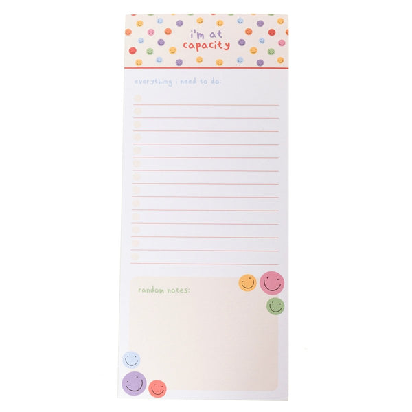 Im At Capacity Magnetic Notepad - Graphique de France