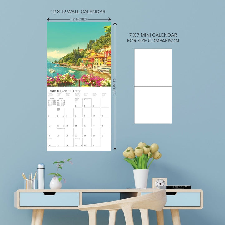 Italia 12 x 12 Wall Calendar - Graphique de France