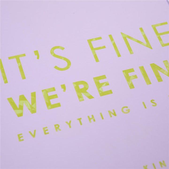 It's Fine 6 x 8 Hardbound Journal - Graphique de France