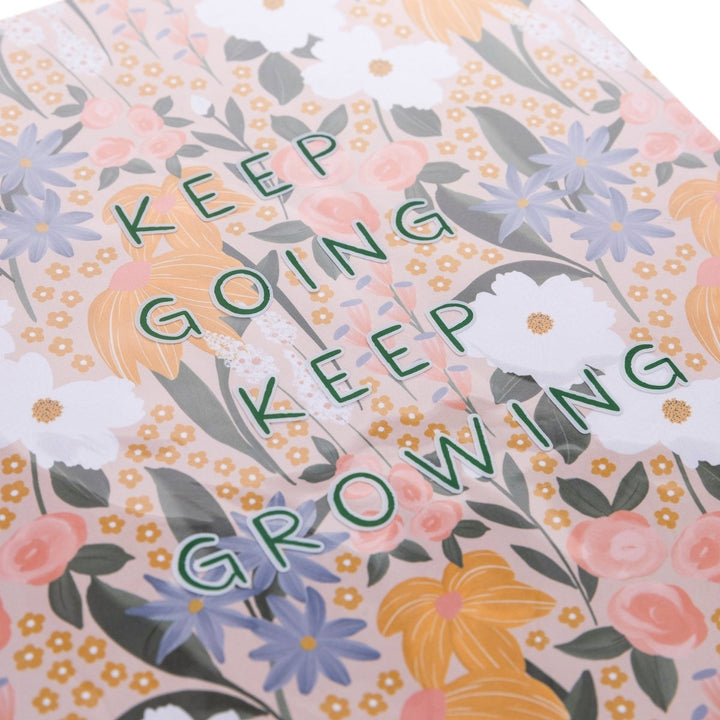 Keep Growing 8 x 10 Vinyl Weekly Journal - Graphique de France