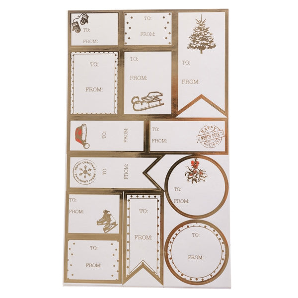 La Petite Noel Icons Holiday Gift Labels - Graphique de France