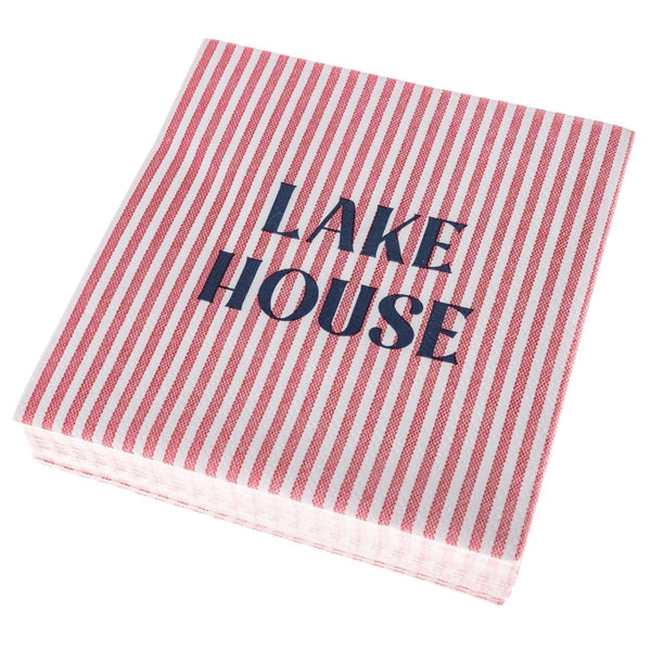 Lake House Cocktail Napkins - Graphique de France