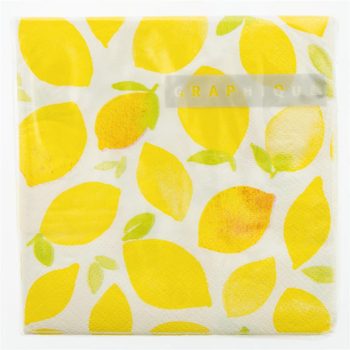 Lemon Zest Cocktail Napkins - Graphique de France