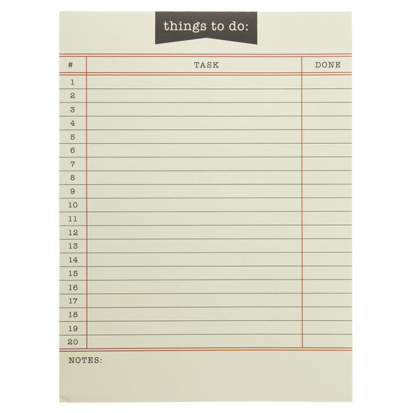 Library Card Large Notepad - Graphique de France