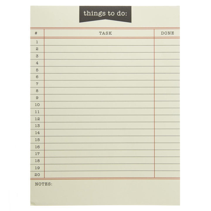 Library Card Large Notepad - Graphique de France