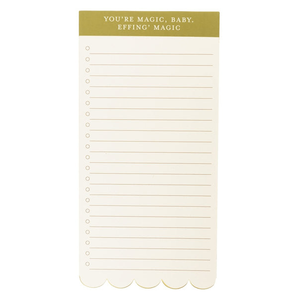 Light Green Die - Cut List Pad - Graphique de France