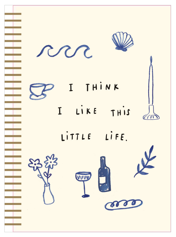 Like this Little Life 6 x 8 Spiral Hard Cover Journal - Graphique de France