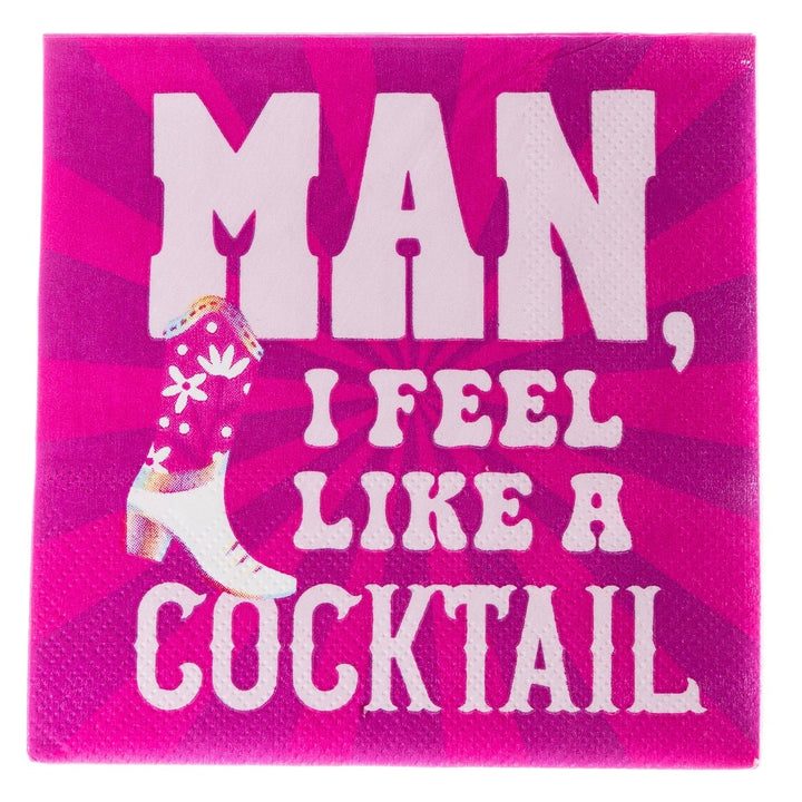 Man I Feel Like a Cocktail Cocktail Napkins - Graphique de France