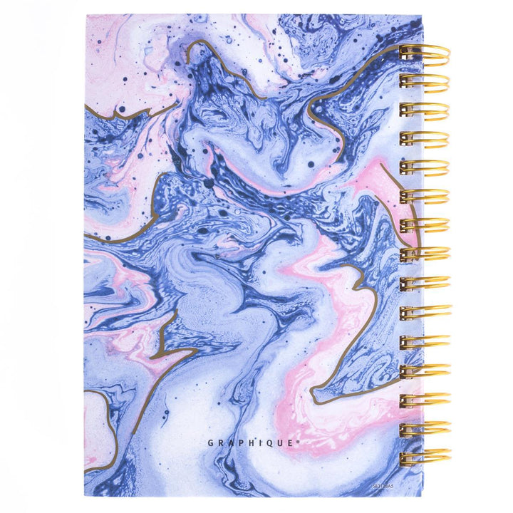 Marble 6 x 8 Spiral Hard Cover Journal - Graphique de France