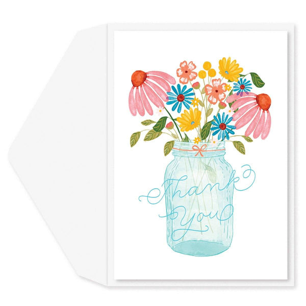 Mason Jar Thank You Card - Graphique de France