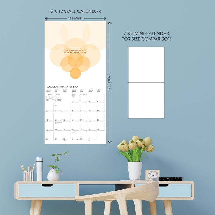 Mindset Is Everything 12 x 12 Wall Calendar - Graphique de France