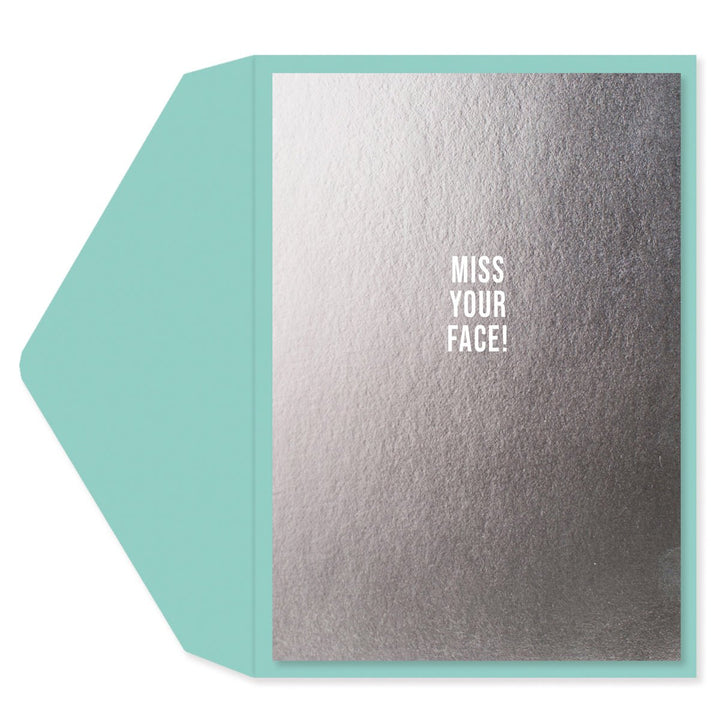 Miss Your Face Blank Card - Graphique de France