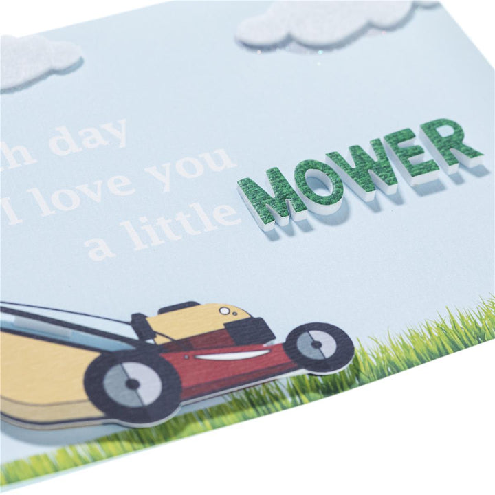 Mower Father's Day Handmade Card - Graphique de France