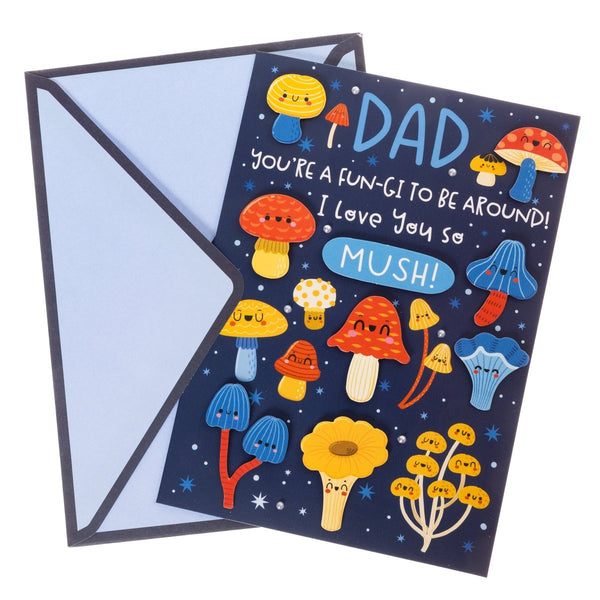 Mushrooom Dad Father's Day Handmade Card - Graphique de France