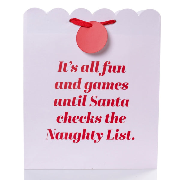 Naughty List Large Holiday Gift Bag - Graphique de France