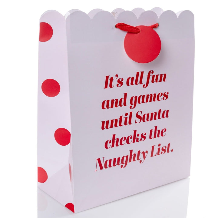 Naughty List Large Holiday Gift Bag - Graphique de France