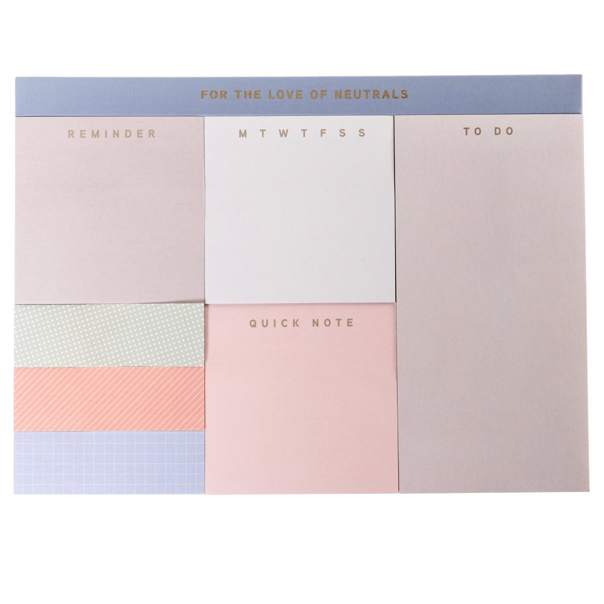 Neutral Sticky Notes Set | 80 Sheets – Graphique de France