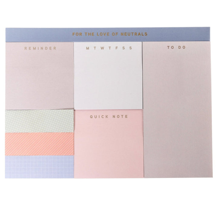 Neutral Love Sticky Notes Set - Graphique de France