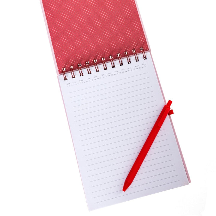 Notes Peanuts Pink Task Pad with Pen - Graphique de France