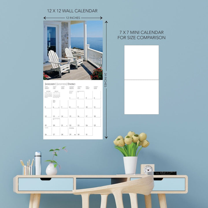 On the Porch 12 x 12 Wall Calendar - Graphique de France