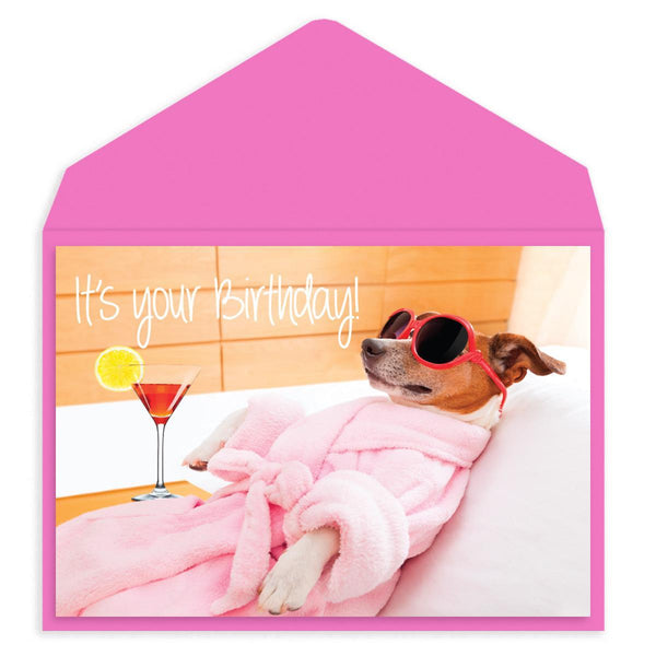 Pampered Pooch Birthday Card - Graphique de France