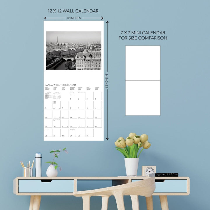 Paris 12 x 12 Wall Calendar - Graphique de France