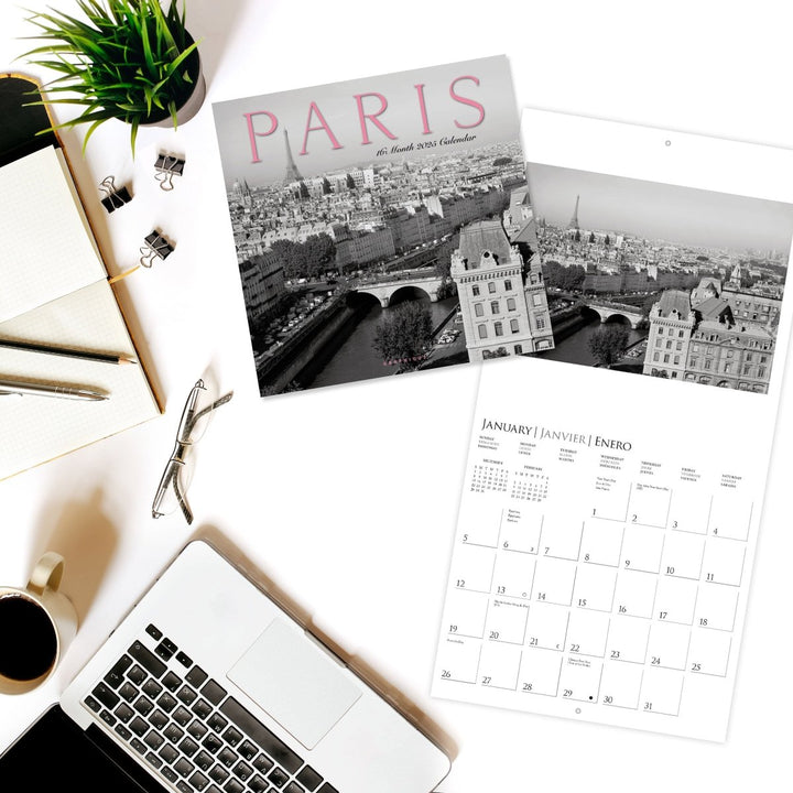 Paris 12 x 12 Wall Calendar - Graphique de France