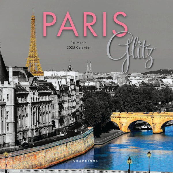 Paris Glitz 7 x 7 Mini Calendar - Graphique de France