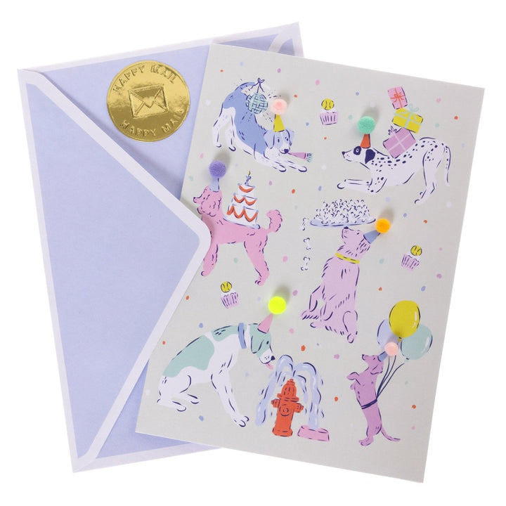 Party Dogs Handmade Card - Graphique de France