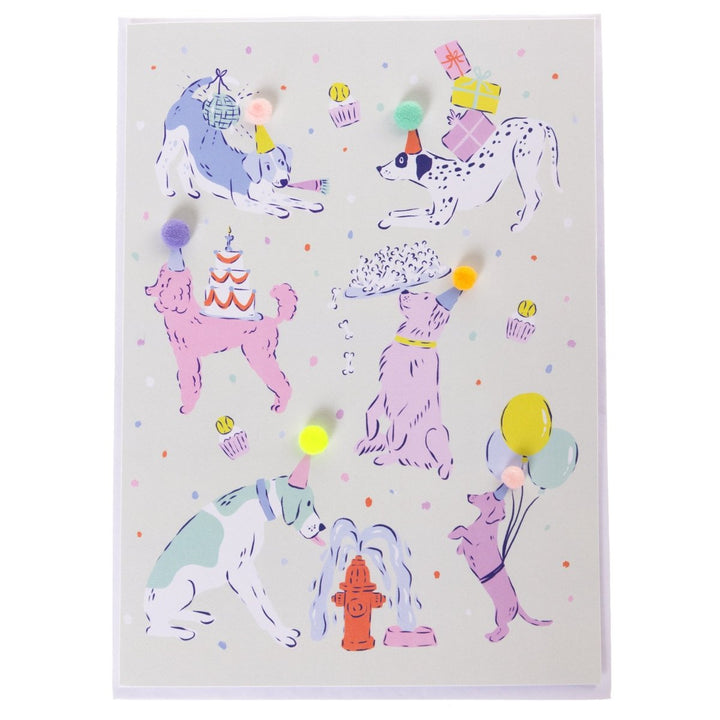 Party Dogs Handmade Card - Graphique de France