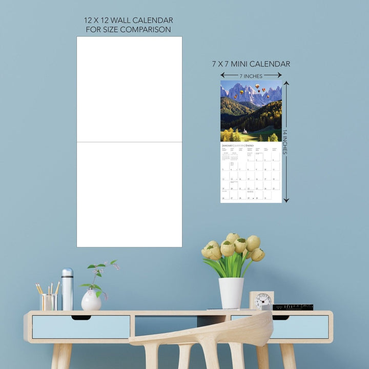 Passport to the World 7 x 7 Mini Calendar - Graphique de France