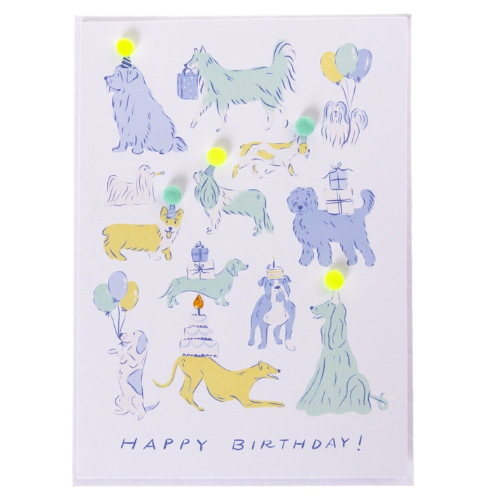 Pastel Dogs Handmade Card - Graphique de France