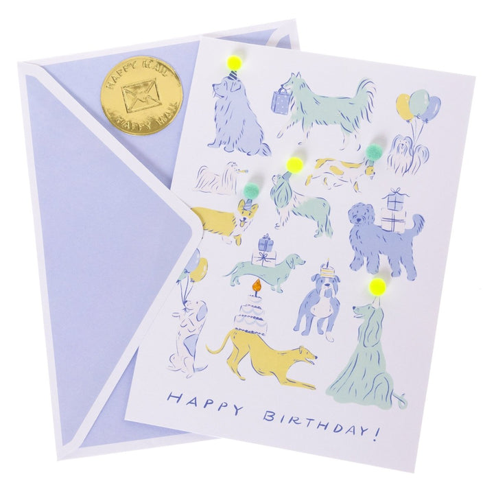 Pastel Dogs Handmade Card - Graphique de France