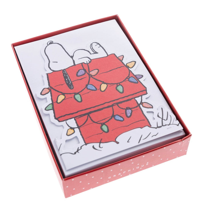 Peanuts Diecut Large Classic Holiday Boxed Card - Graphique de France