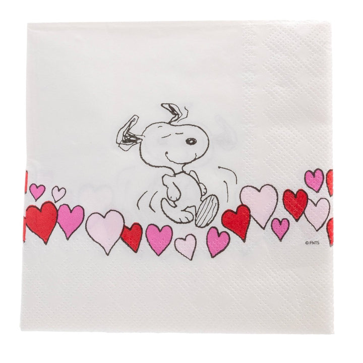 Peanuts Snoopy Hearts Cocktail Napkins - Graphique de France