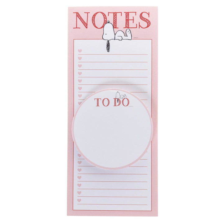 Peanuts Snoopy Laying Magnetic Notepad and small notepad set - Graphique de France